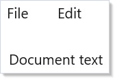 Menu bar with File and Edit menus