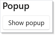锚定在按钮上、启用轻关闭的 Popup
