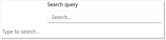 Search reacting to query changes