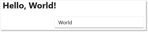 Hello World app running