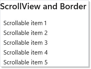 ScrollView 与 Border