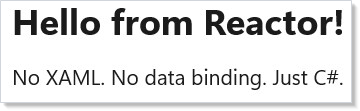 Hello world component