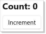 作为运行夹具目标的 Counter 组件